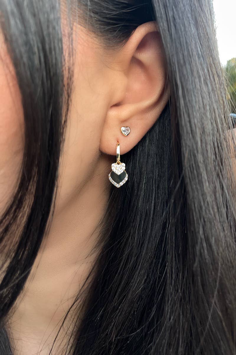 ALL MY HEART HUGGIES- CHARM DANGLE EARRINGS