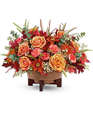Modern Copper Centerpiece