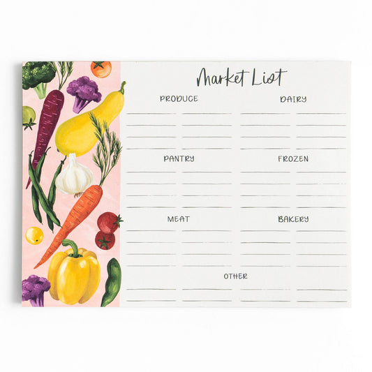 In The Garden Market List Notepad