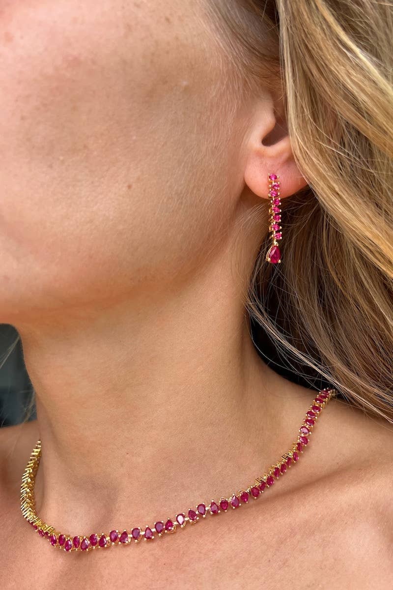 Duchess Necklace- Ruby