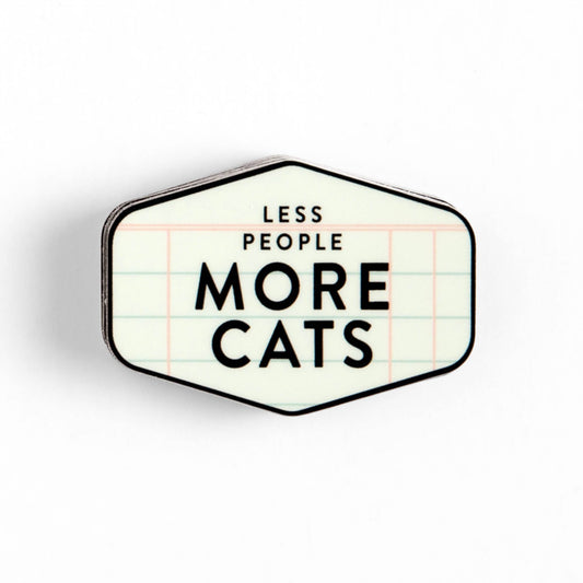 Less People More Cats Decal Sticker