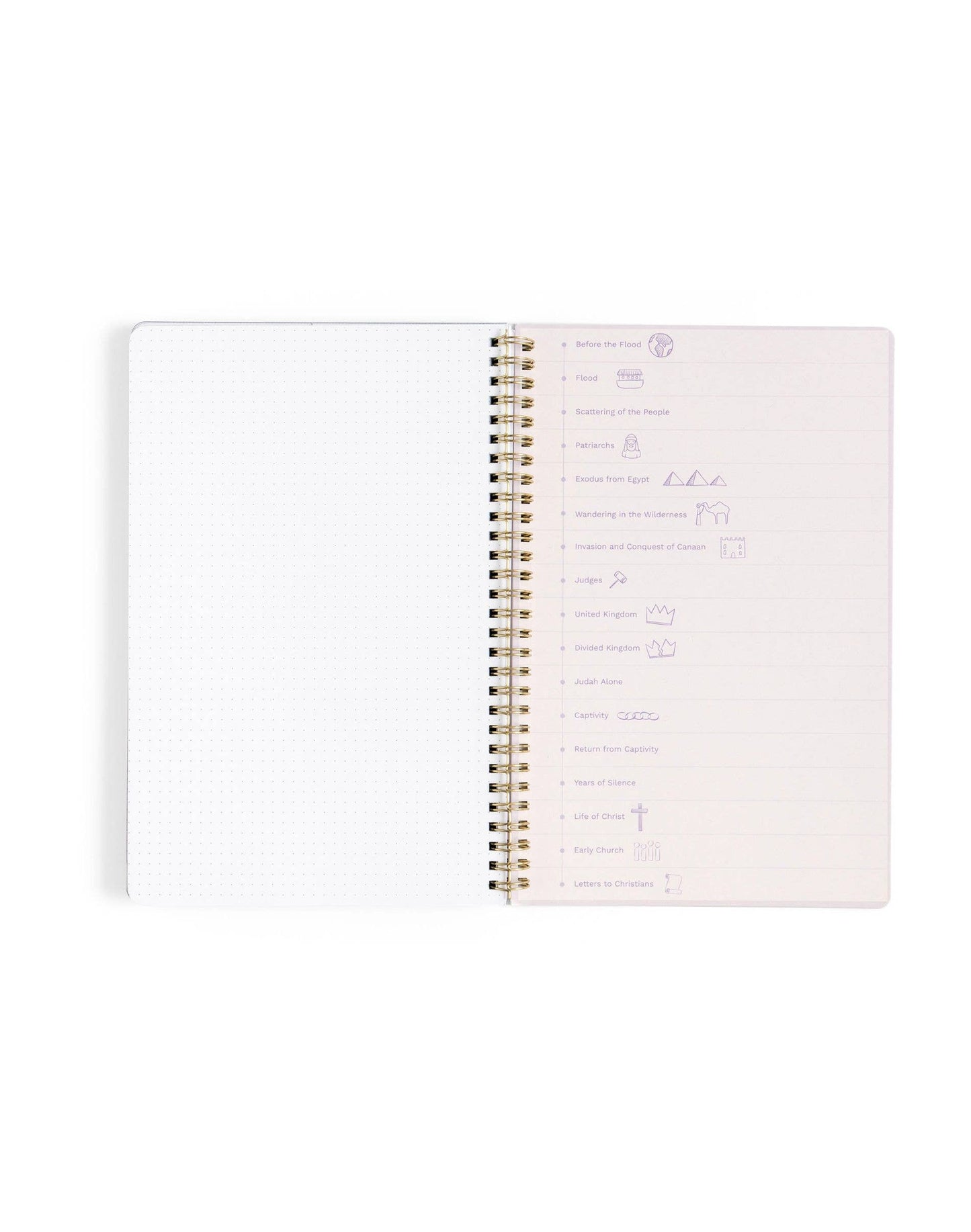 Lilac Church Notes Bible Reference Notebook with Maps