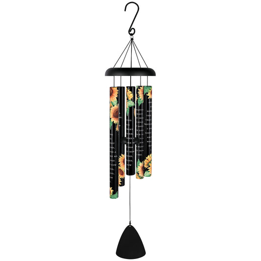 Carson Wind Chimes "How Sweet The Sound" Black Picturesque Sonnet 38"