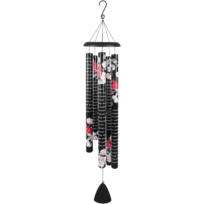 Carson Wind Chimes "Never Far" Black Picturesque 55"