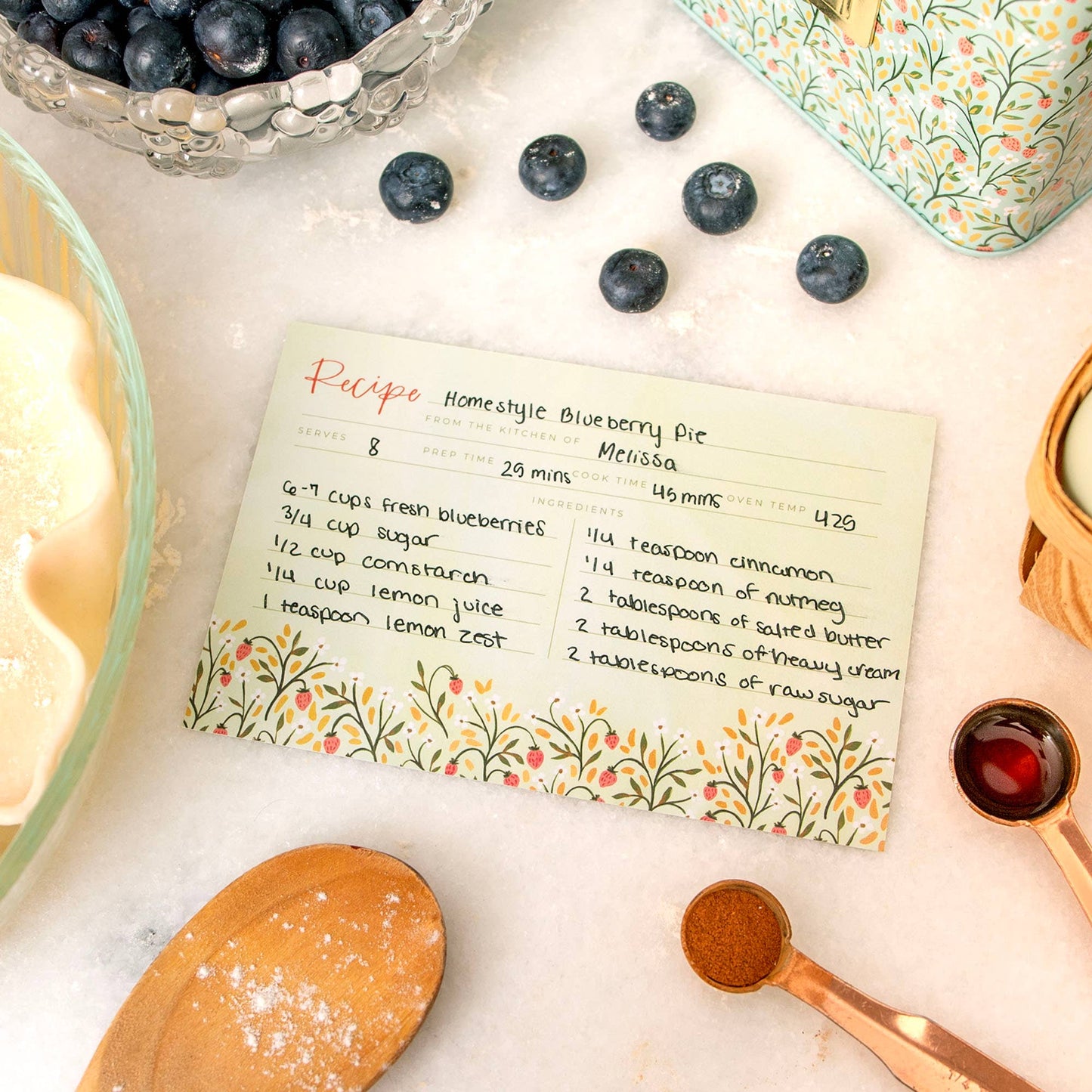 Strawberry Meadow Recipe Cards