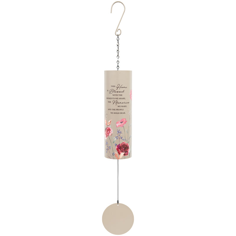 Carson Wind Chimes "This Home is Blessed" 36"