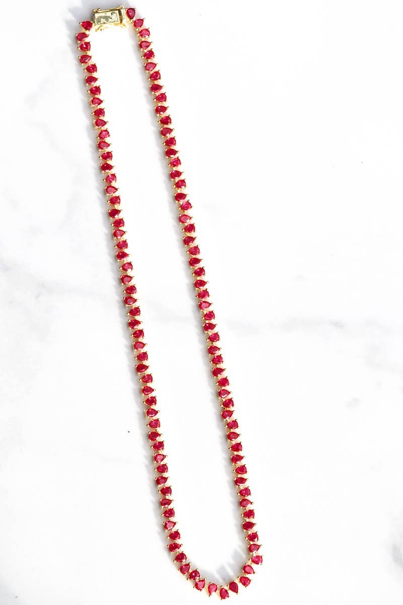 Duchess Necklace- Ruby