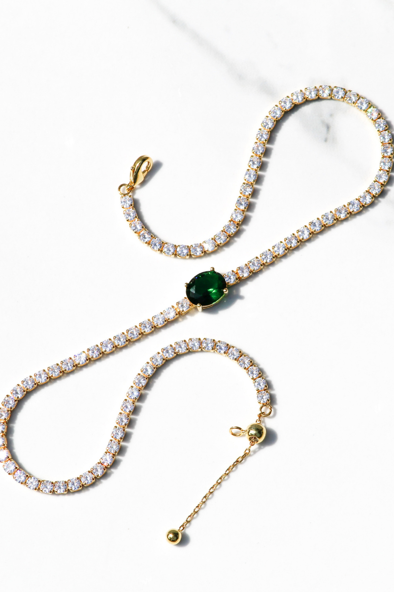 PRINCESS NECKLACE- EMERALD