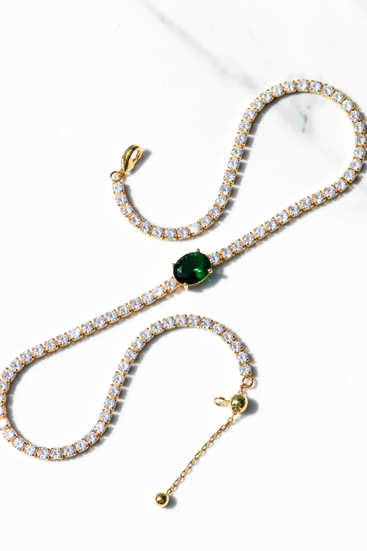 PRINCESS NECKLACE- EMERALD