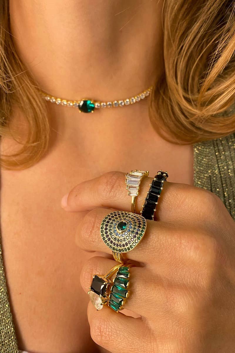 PRINCESS NECKLACE- EMERALD