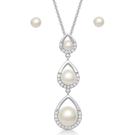 Montana Silversmith - Perfect Pearl Teardrop Jewelry Set